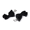 Natural Obsidian Pendants G-T144-11A-2