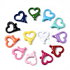 Spray Painted Eco-Friendly Alloy Lobster Claw Clasps PALLOY-YW0001-22-NR-2