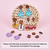 Coconut Brown Wood Stud Earring Findings EJEW-TA0010-06P-38