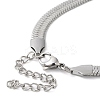 Non-Tarnish 304 Stainless Steel Herringbone Chain Bracelet for Men Women LS-BJEW-Q998-01P-3