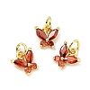 Rack Plating Brass Inlaid Cubic Zirconia Charms KK-G394-03G-2