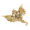 Dragon with Evil Eye Alloy Rhinestone with Plastic Lapel Pins for Backpack Clothes JEWB-G043-02A-2