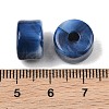 Two-Color Opaque Acrylic Imitation Gemstone Beads AC-CBA3EFE-02R-2