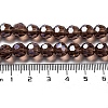 Electroplate Transparent Glass Beads Strands EGLA-A035-T8mm-A13-4