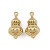 Brass Micro Pave Cubic Zirconia Screw Clasps LS-KK-C136-03G-1