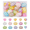 30Pcs 15 Styles Transparent Resin Pendants RESI-CW0001-21-2