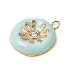 304 Stainless Steel Enamel Pendants SA-CBAFCBF-02G-2