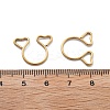 304 Stainless Steel Heart Clip on Nose Rings AJEW-A062-01A-G-4