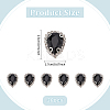 30Pcs Glass Sew on Rhinestone FIND-AN0001-71-2