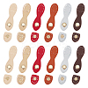 WADORN 12Pcs 6 Colors PU Imitation Leather Sew on Bag Snap Buckle FIND-WR0006-88-1