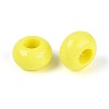 Opaque Acrylic European Large Hole Beads SACR-N019-03E-2