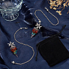 2Pcs Gemstone Chip & Resin Orgonite Dowsing Pendulum Big Pendants AJEW-SC0003-25-4