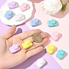 12Pcs 6 Colors Opaque Acrylic Beads MACR-YW0004-66-4