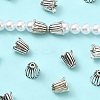 50Pcs Tibetan Style Alloy Bead Caps TIBEB-YW0001-34-1
