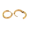 Ion Plating(IP) 202 Stainless Steel Huggie Hoop Earrings EJEW-O087-06F-G-01-2