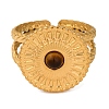 Natural Tiger Eye Finger Rings RJEW-Q822-34G-02-2