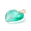 Two Tone Spray Painted Glass Pendants GLAA-N035-016-C05-3