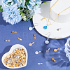 120Pcs 6 Styles Alloy Glue On Flat Pad Pendant Bails FIND-SP0005-08-4
