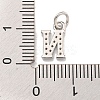 Initial Letter Brass with Cubic Zirconia Charms KK-Q814-26N-P-3