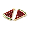 Brass Enamel Pendants KK-I358-070G-01-2
