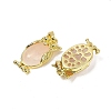 Natural Rose Quartz Pendant KK-F887-02G-15-2