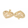 Brass Micro Pave Cubic Zirconia Pendants ZIRC-P106-04LG-02-3