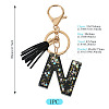 1Pc Resin Letter Keychains KEYC-TADJ0001-09N-3