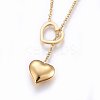 304 Stainless Steel Lariat Necklaces LS-NJEW-O104-04G-2