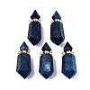 Faceted Natural Lapis Lazuli Pendants G-T131-15B-1