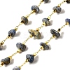 Handmade Natural Lapis Lazuli Chip Beaded Chains CHC-F020-10G-07-1