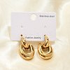 304 Stainless Steel Stud Earrings EJEW-M073-04G-02-1
