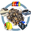 200 Sets 4 Colors Iron Grommet Eyelet Findings SCRA-GF0001-10A-05-5