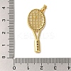 Brass Micro Pave Cubic ZircBrass Micro Pave Cubic Zirconia Pendants KK-S391-08G-02-3
