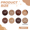 200Pcs Coconut Buttons BUTT-ME0001-25A-2