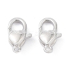 Anti-Tarnish Rhodium Plated 925 Sterling Silver Lobster Claw Clasps STER-K173-16P-1