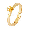 1Pc 925 Sterling Silver Adjustable Rings STER-BC0002-41G-1