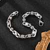 304 Stainless Steel Link Chains Bracelets BJEW-P351-02P-2