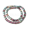 Electroplate Glass Beads Strands EGLA-H103-FR07-2