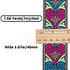 7M Flat Embroidery Polyester Ribbons OCOR-WH0003-011B-2