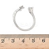 Brass Micro Pave Cubic Zirconia Cuff Rings for Women RJEW-H256-08P-5