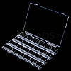 1Pc 24 Grids Plastic Nail Art Jewelry Storage Boxes OBOX-SP0001-01-1