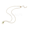 Arch with Coconut Tree Brass Enamel Pendant Necklaces LS-NJEW-H051-03G-4
