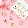 18Pcs 9 Styles Alloy Scarf Ring Buckle for Women Lady Girls AJEW-CJ0001-36-5