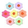 Flower Food Grade Silicone Focal Beads SIL-A011-02D-1