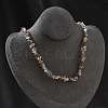 Natural Supper 7 Rutilated Quartz Chip Beaded Necklaces for Men Women NJEW-G159-01V-1