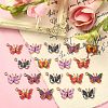 50Pcs 5 Styles Alloy Enamel Printed Pendants ENAM-CJ0003-63-5