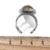 Oval Natural & Synthetic Gemstone Finger Rings RJEW-M062-02P-19-4