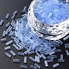 Transparent Glass Bugle Beads SEED-N005-001-C08-1