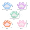 Opaque Flatback Resin Cabochons Accessories RESI-CJ0001-127-4