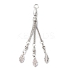 Tibetan Style Alloy Curb Chain Tassel Big Pendants FIND-I025-01F-1